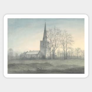 appleby magna church 1790 - John Glover Sticker